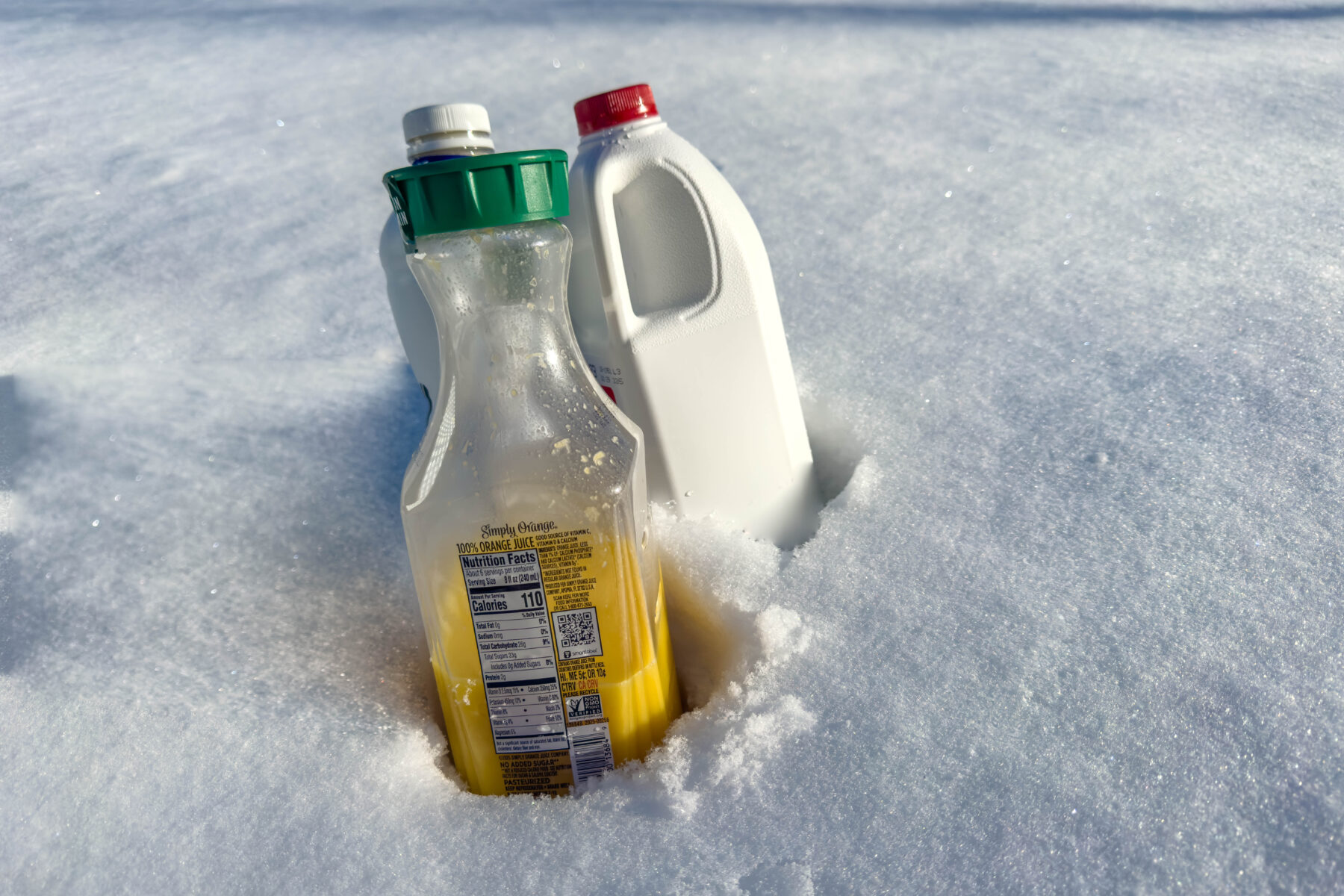 Is it safe to store food outside in the winter?
