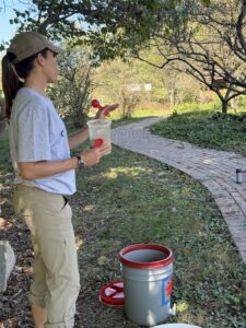 Man presenting a gardening workshop